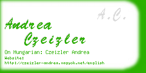 andrea czeizler business card